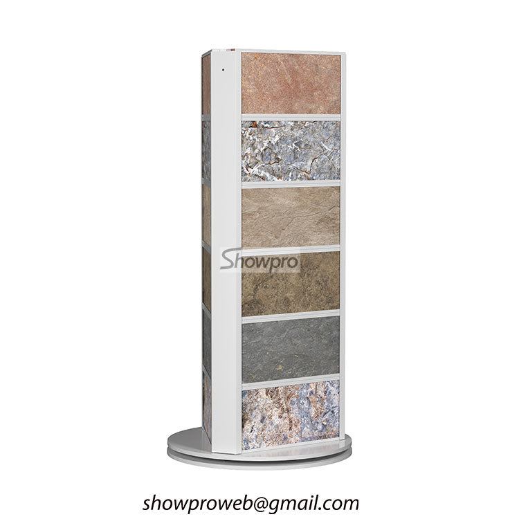 Vertical display for ceramic tile samples