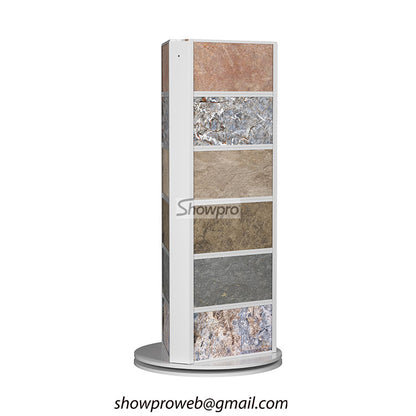 Vertical display for ceramic tile samples