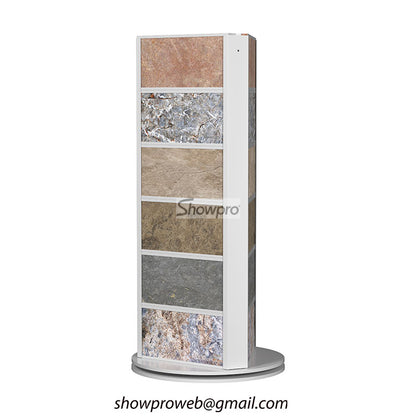 Vertical display for ceramic tile samples