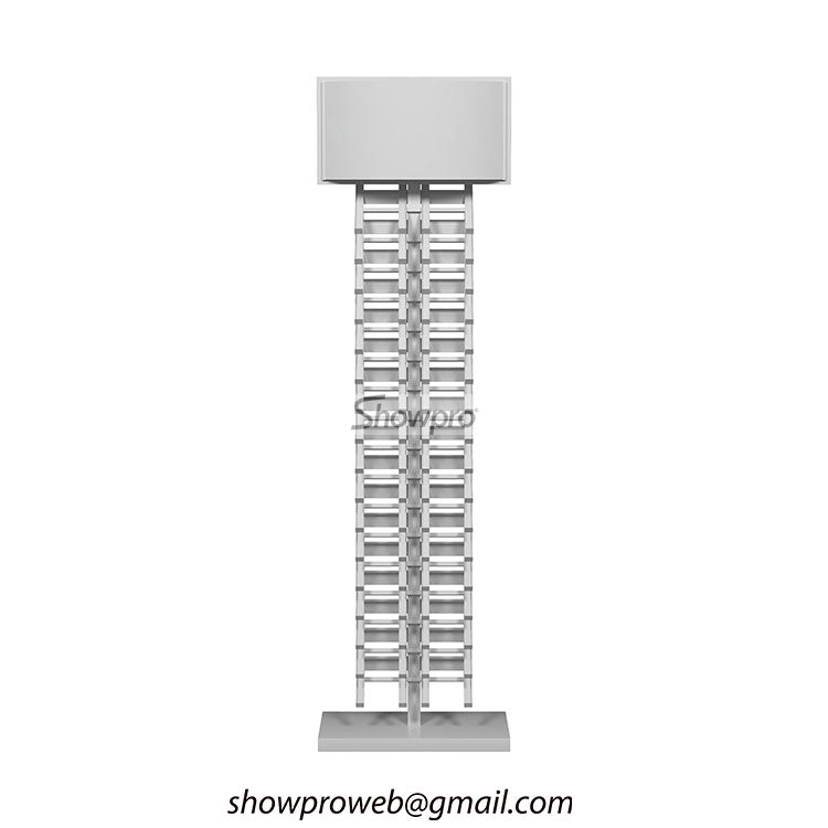 Showroom tile displays granite sample display rack