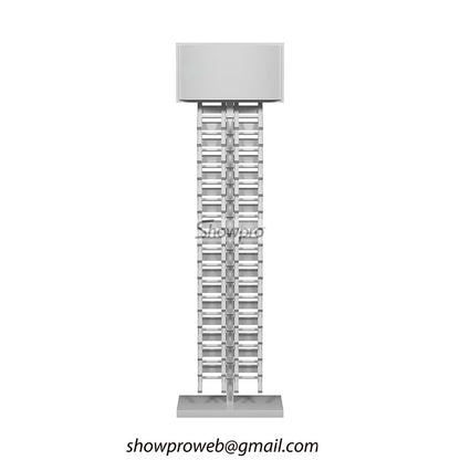 Showroom tile displays granite sample display rack
