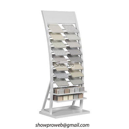 Stone sample storage racks for wholesalers