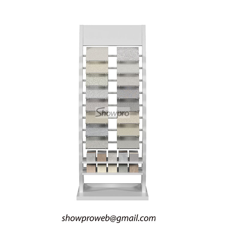 Stone sample storage racks for wholesalers