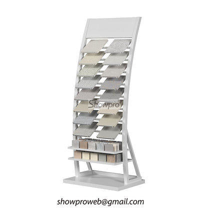 Stone sample storage racks for wholesalers