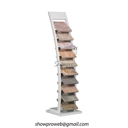 Interior design studio tile sample display stand