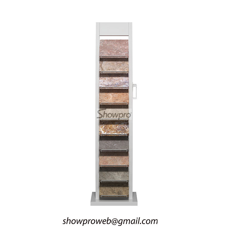 Interior design studio tile sample display stand