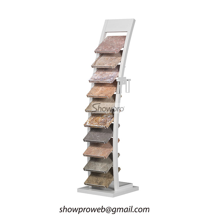 Interior design studio tile sample display stand