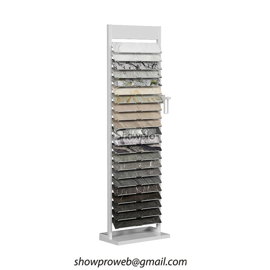 Marble sample stone display stand for sale