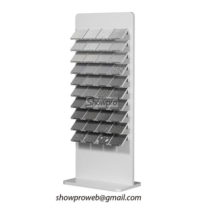 Affordable ceramic tile display stand sintered surfaces display