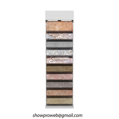 Rust-proof outdoor stone and paver display rack
