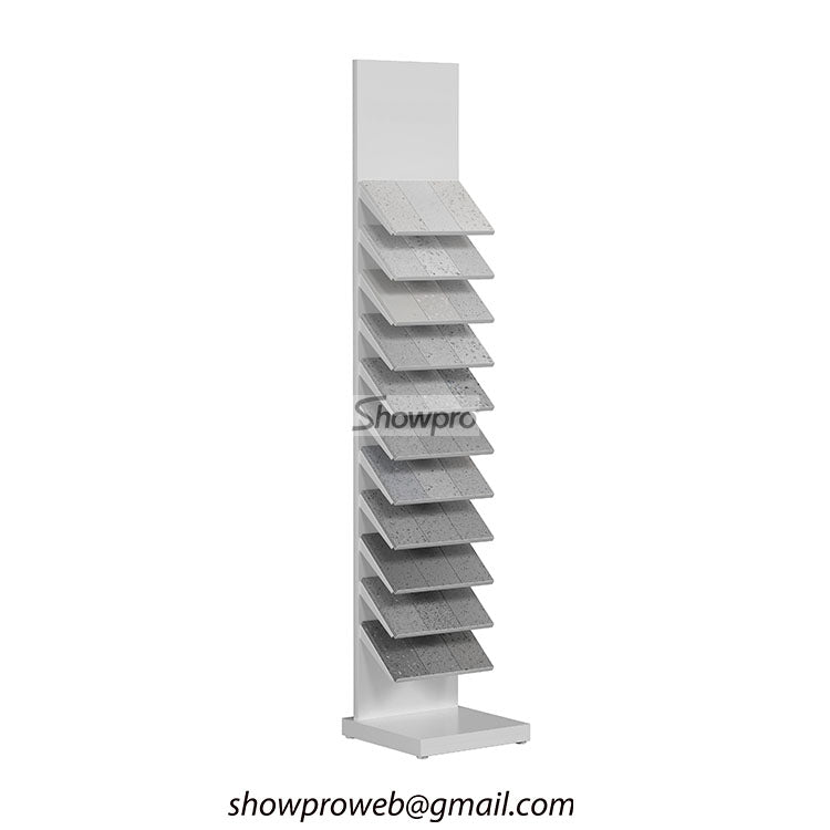 Tile shop display ideas stand for stone