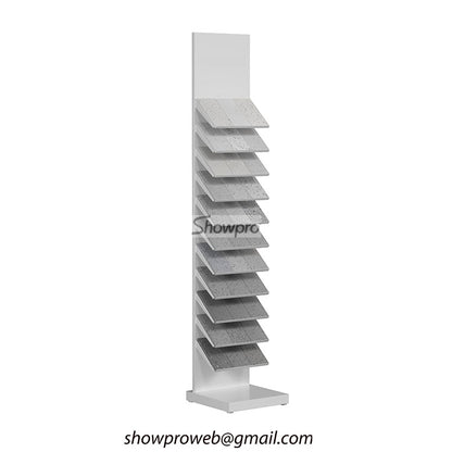 Tile shop display ideas stand for stone