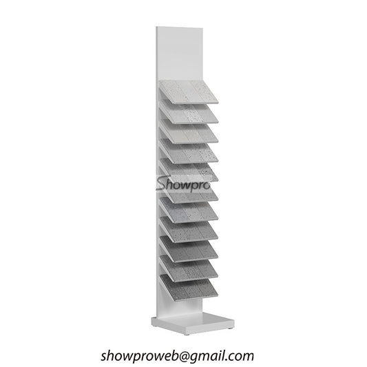 Tile shop display ideas stand for stone