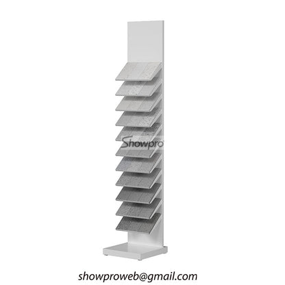 Tile shop display ideas stand for stone