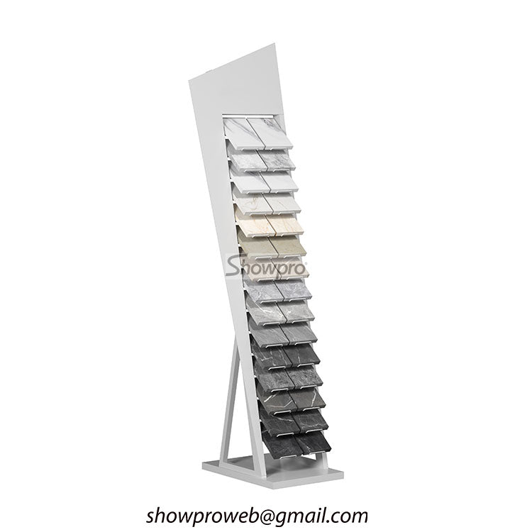 quartz stone display rack sample display stand