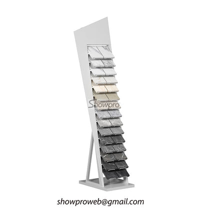 quartz stone display rack sample display stand