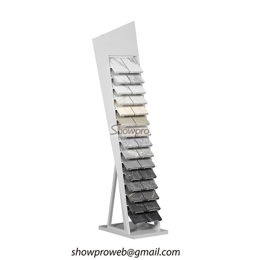 quartz stone display rack sample display stand