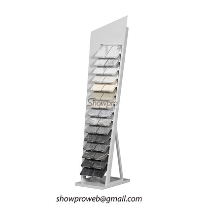 quartz stone display rack sample display stand