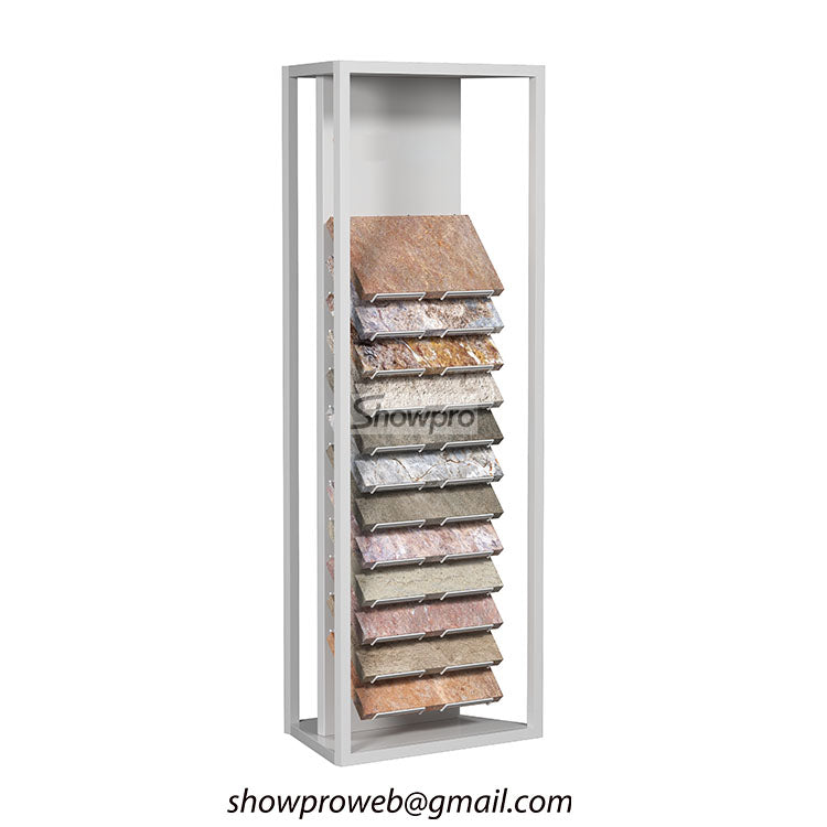 Freestanding marble stone sample stands