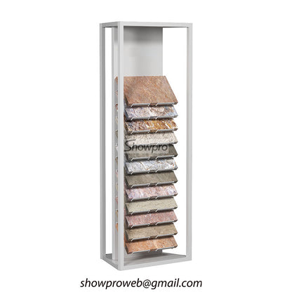 Freestanding marble stone sample stands