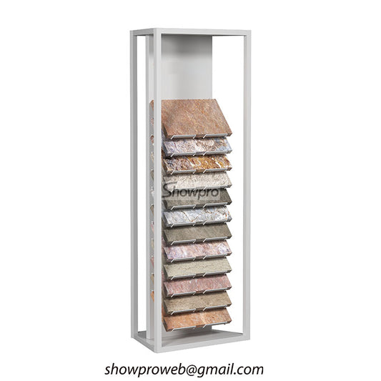 Freestanding marble stone sample stands