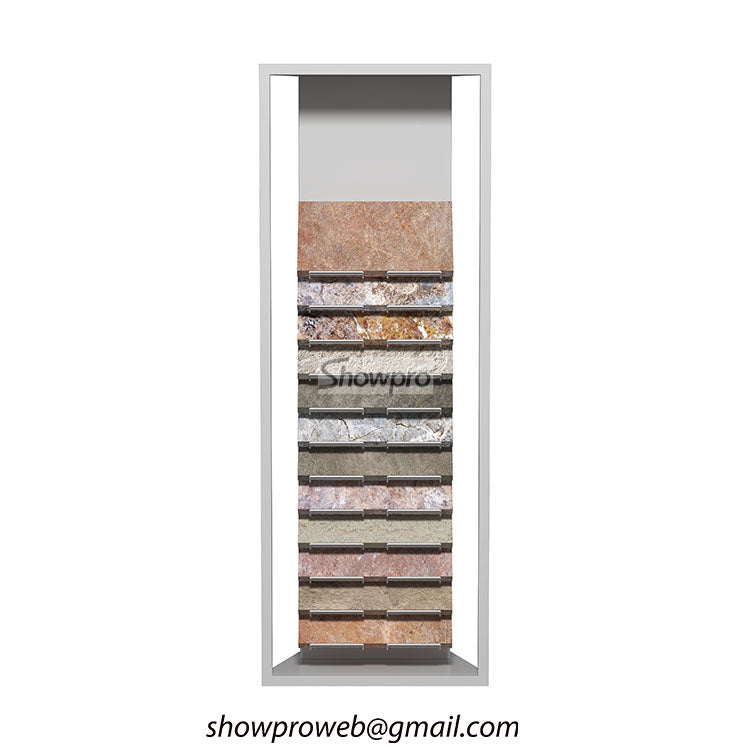 Freestanding marble stone sample stands