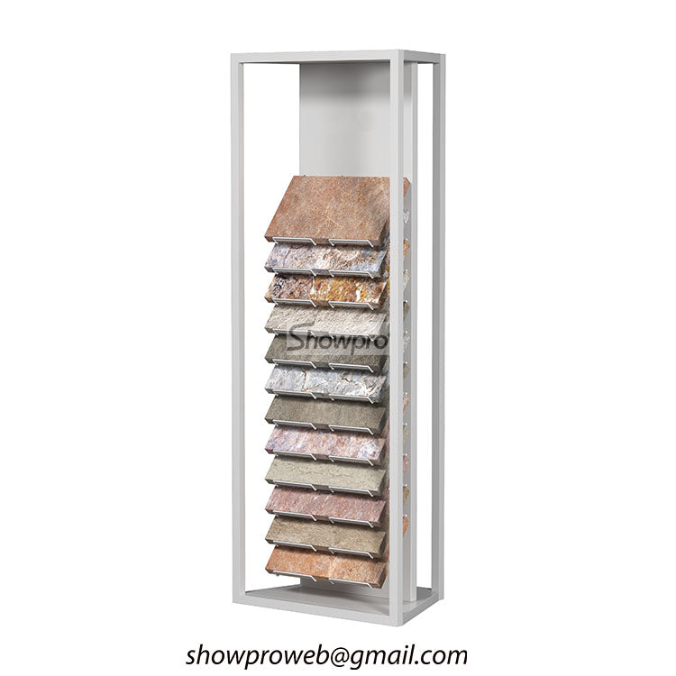 Freestanding marble stone sample stands