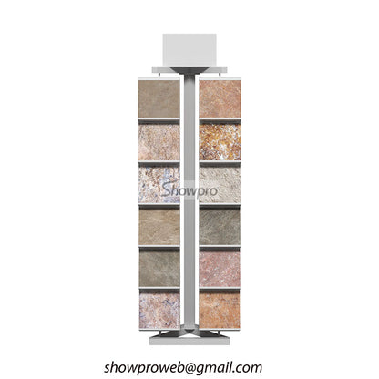Retail tile display racks for flooring stores