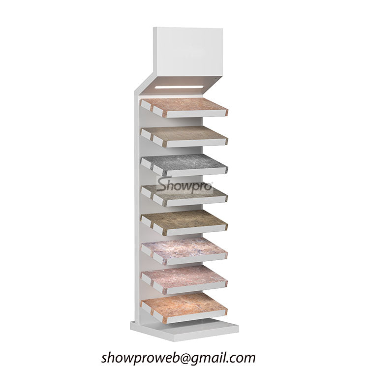 Stone Sample Display Rack Marble and granite stone sample display rack – Showpro Trade Inc