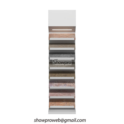 Marble and granite stone sample display rack