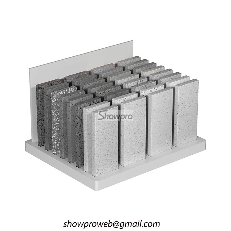 Stone and marble tile sample display rack