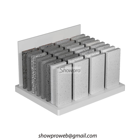 Stone and marble tile sample display rack