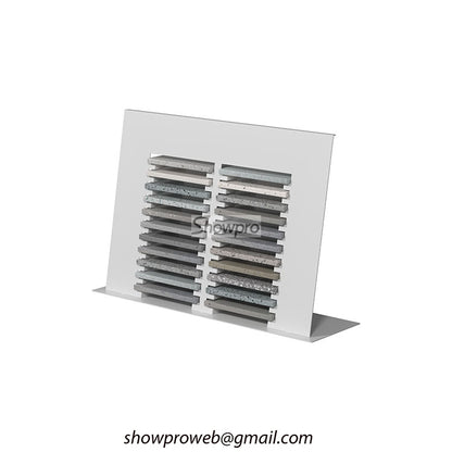 ceramic tiles simple display stand stone displays
