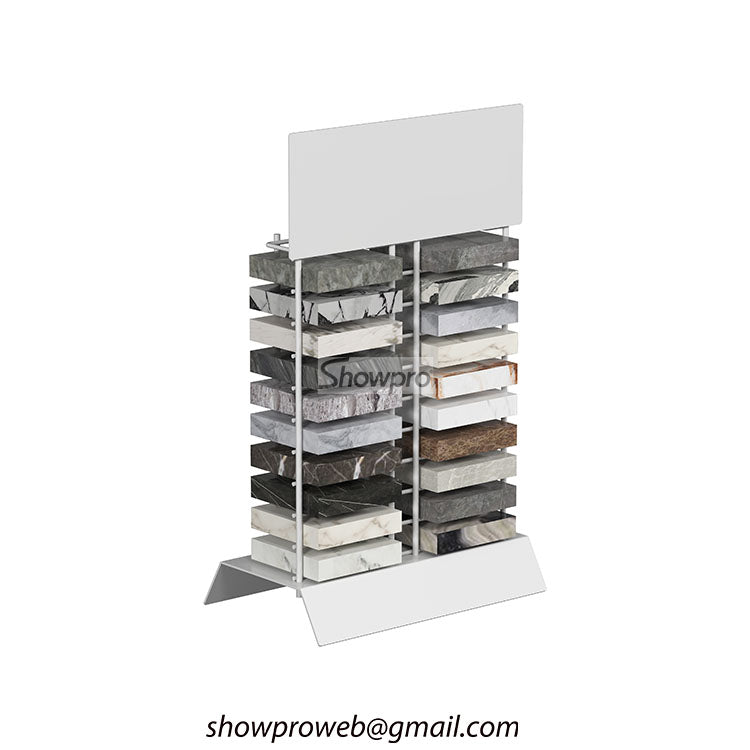 Stone sample display rack quartz display stand