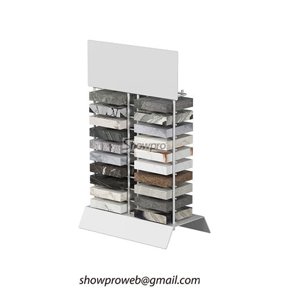 Stone sample display rack quartz display stand