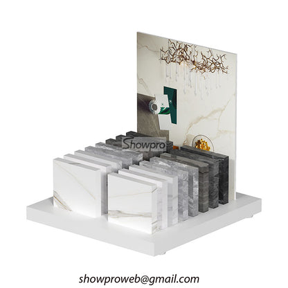 tiles desktop display stand stone display solutions