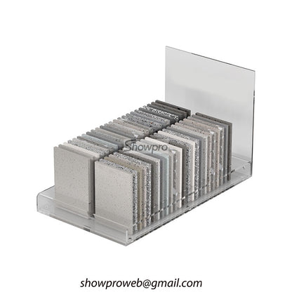 tiles showroom ideas stone sample display