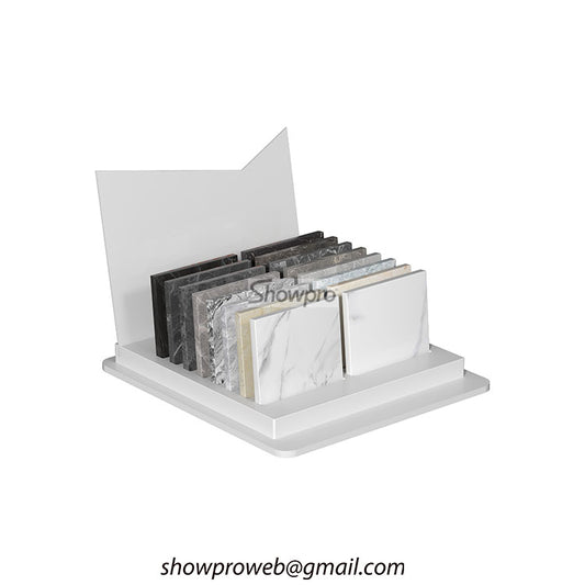 Compact countertop tile display unit for small showrooms