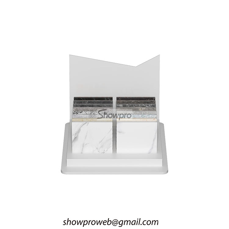 Compact countertop tile display unit for small showrooms