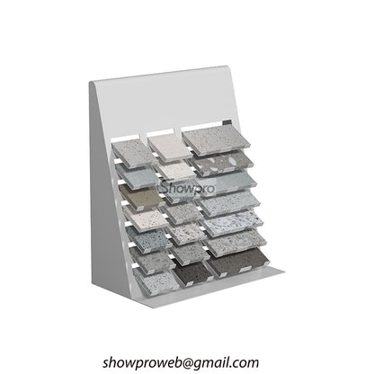 High quality marble samples tabletop display stand