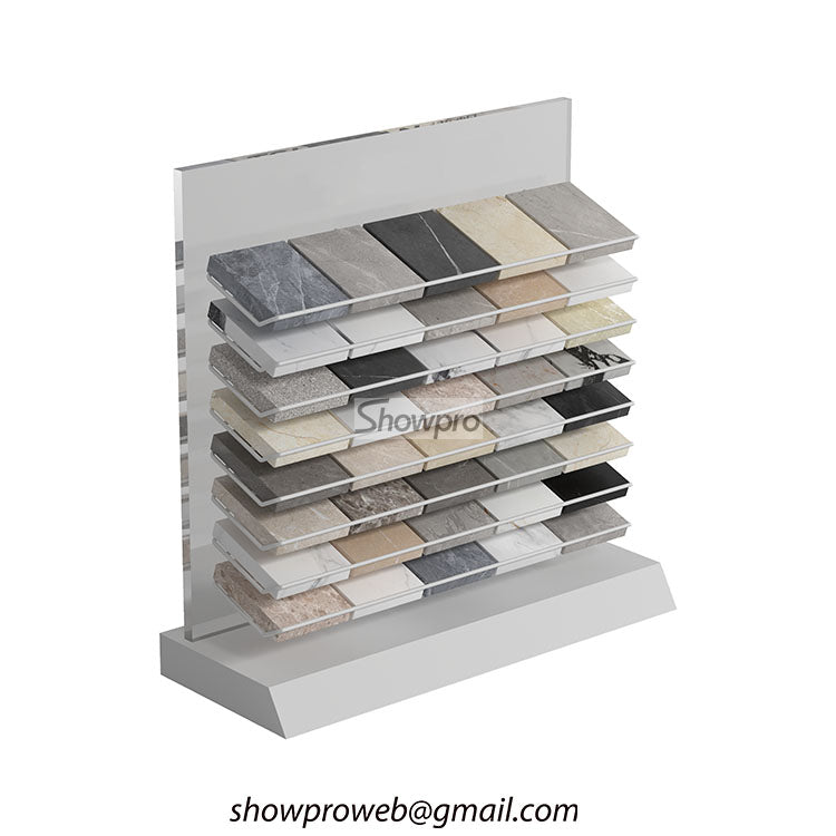Granite sample stone countertop display rack