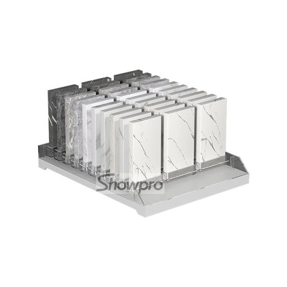 sample stone countertop display stand tile display ideas