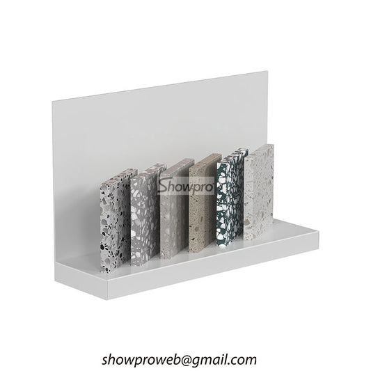 sample stone tabletop display stand stone rack