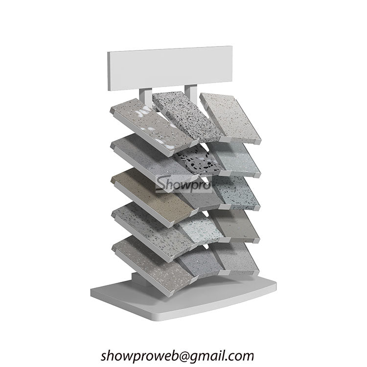 Tiles desktop display rack stone sample displays