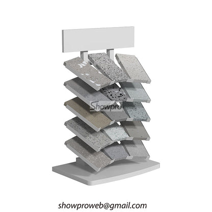 Tiles desktop display rack stone sample displays