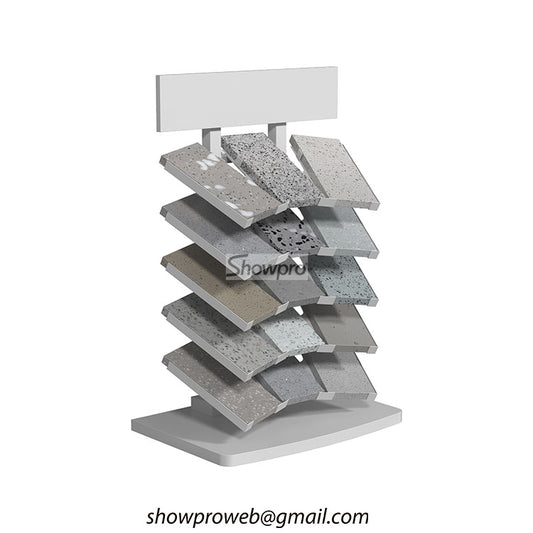 Tiles desktop display rack stone sample displays