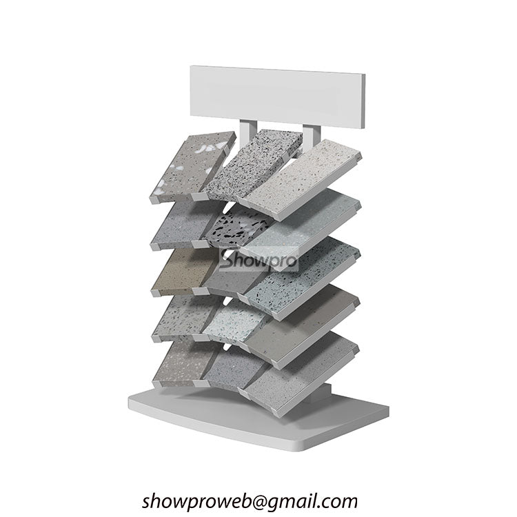Tiles desktop display rack stone sample displays