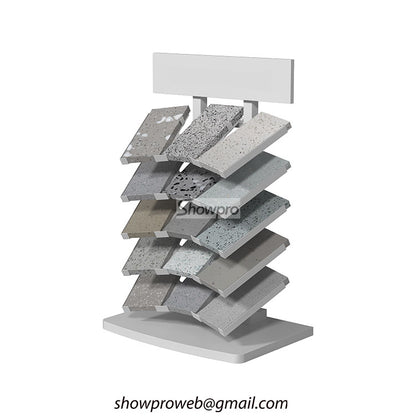 Tiles desktop display rack stone sample displays