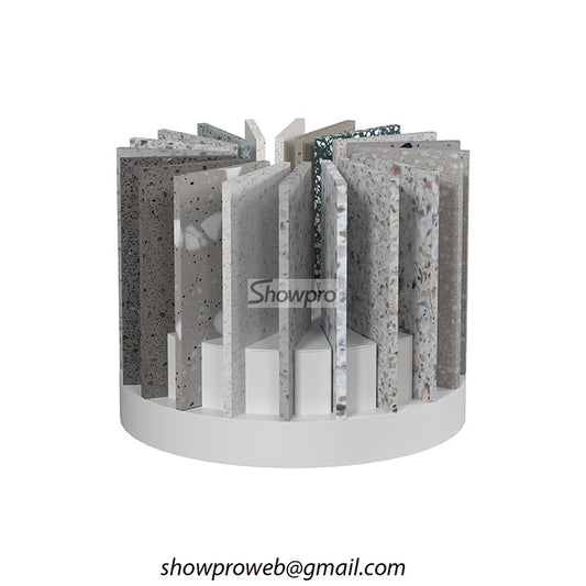 tiles rotating tabletop display stand marble displays