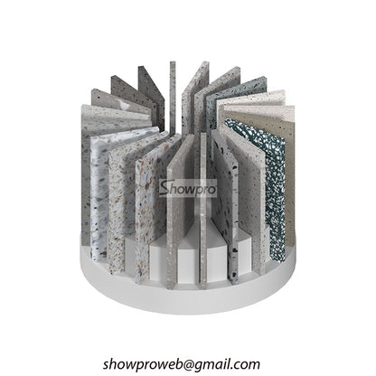 tiles rotating tabletop display stand marble displays